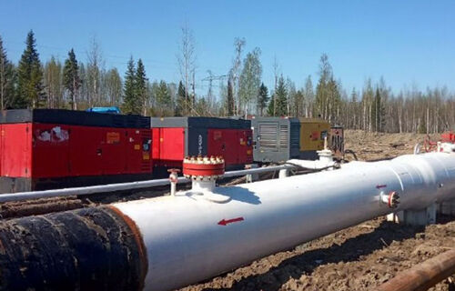 Аренда компрессоров для опрессовки газопроводов и трубопроводов
