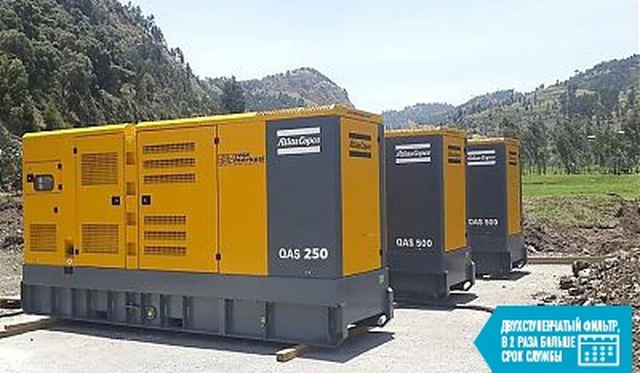 Аренда электростанции Atlas Copco QAS 250 цена